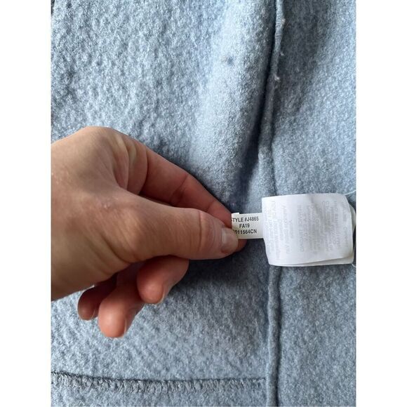 ❗️Final Price❗️J.Crew Daphne Topcoat in Boiled Wool Mountain Blue size 4-6 - Picture 13 of 14